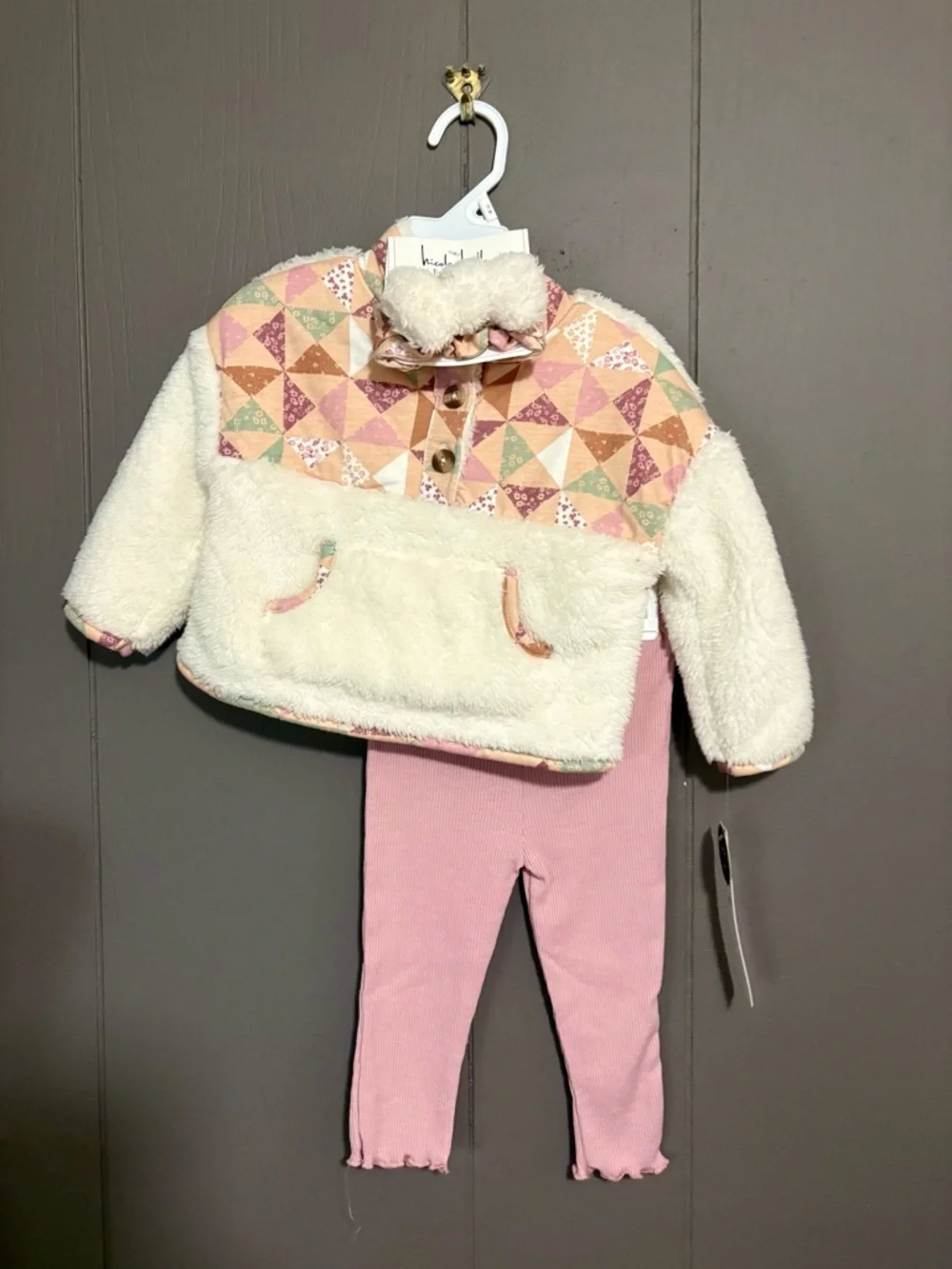 NICOLE MILLER 3 Pieces Sherpa Set